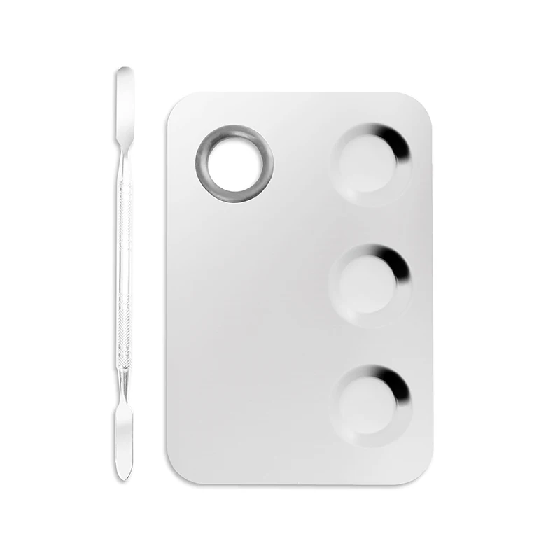Professional Stainless Steel Cosmetic Makeup Palette Spatula Beauty Tool for Personal Care and Nail Use for Makeup Artists