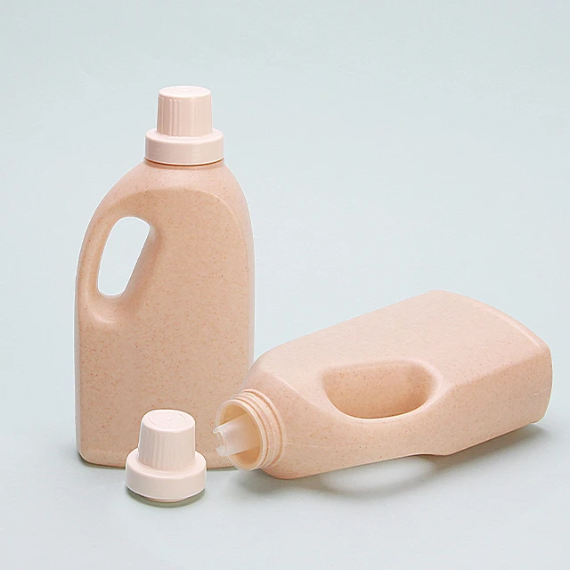 Eco Friendly Shampoo Bottle Biodegradable Wheat Straw Plastic Bottle Liquid Packaging 1000ml