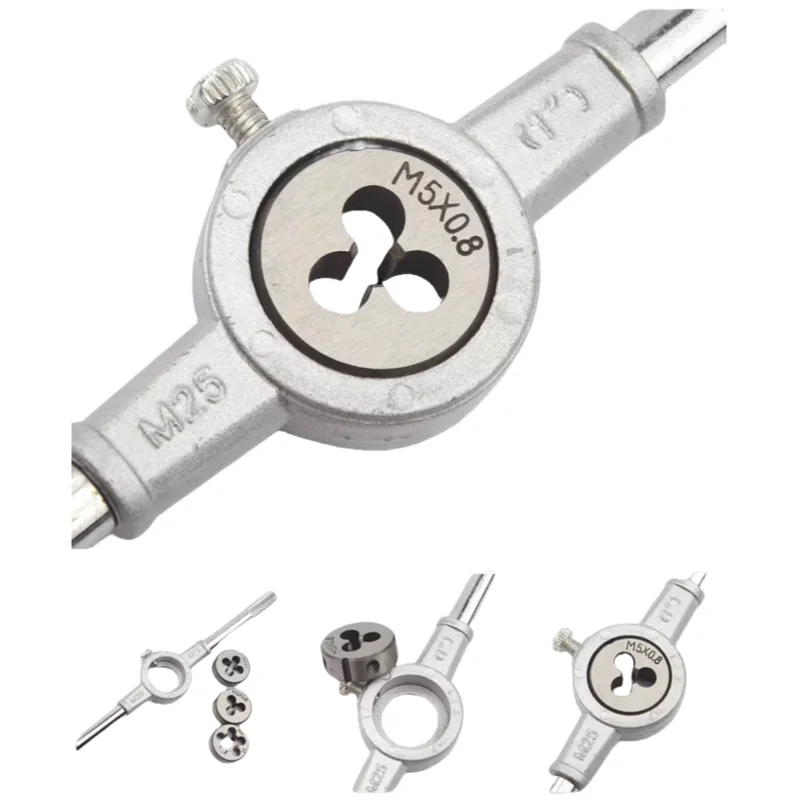 High Quality Best Tap Die Set Large Thread Cutting Tool Spiral Flute Screw Drill Bits Hand Tap Die Kit Targeted Large Thread