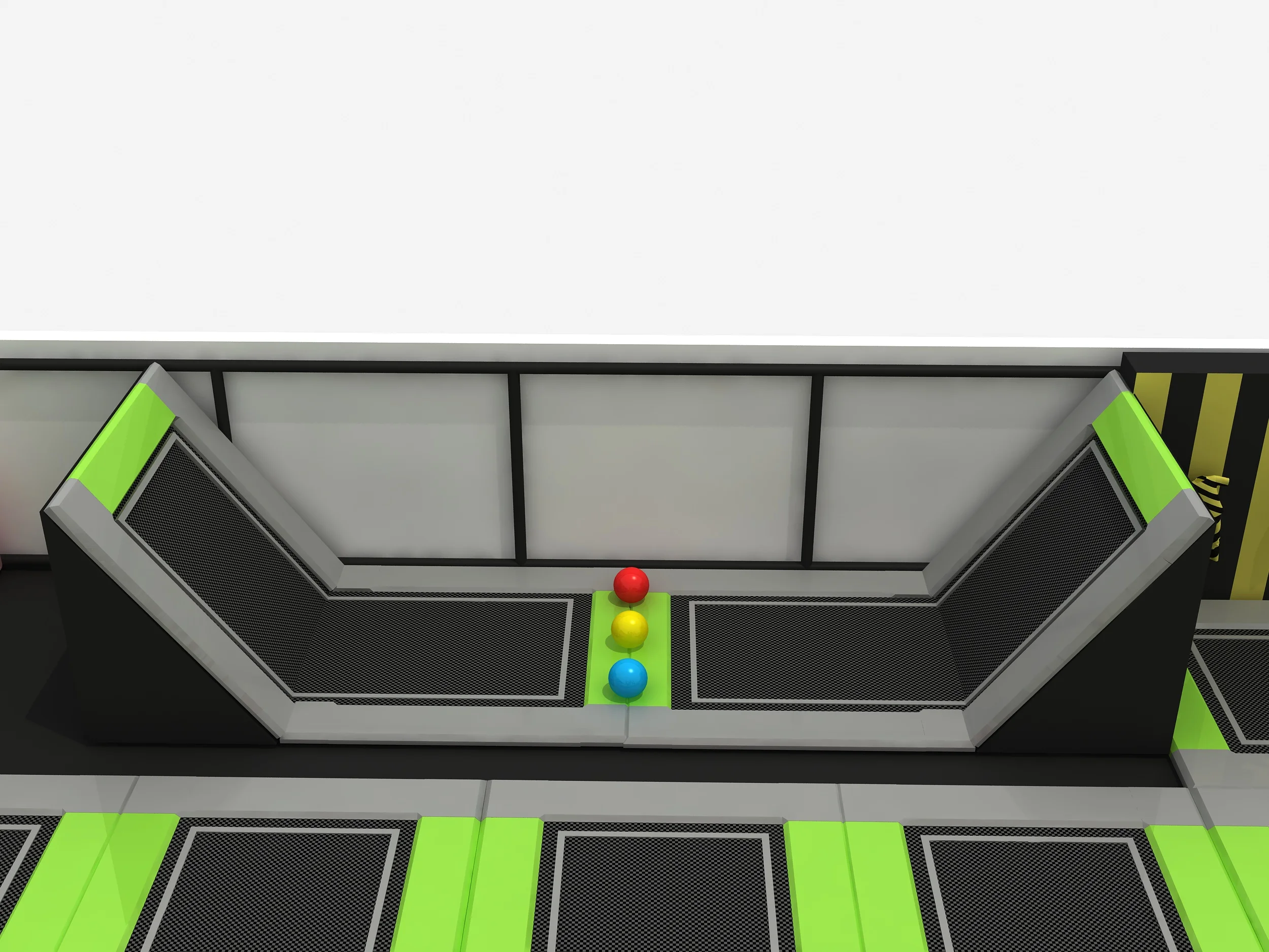 Trampoline Park with Slide and Ball Pool Indoor Playground Large Slide Soft Play Equipment