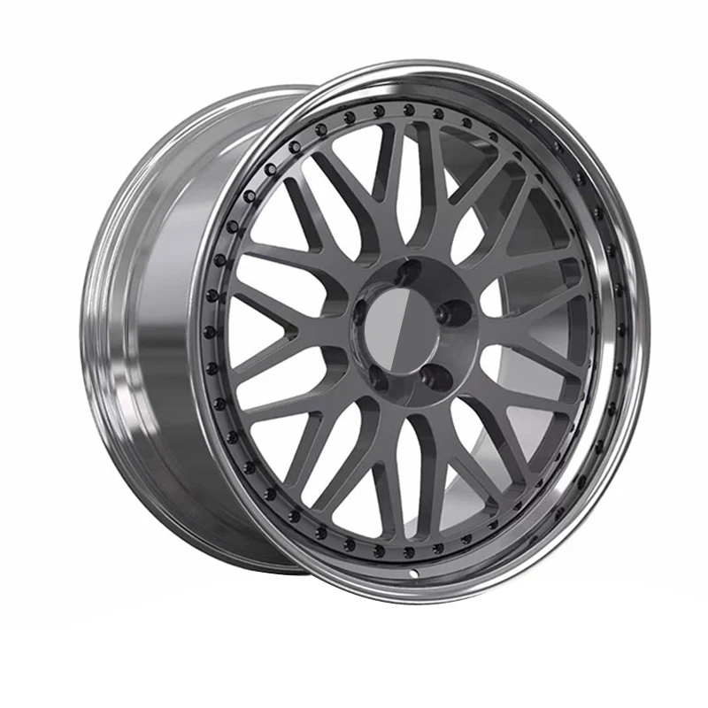 Personalization custom style size rays forged wheels lightweight sport rim 2 piece forged wheels for porsche