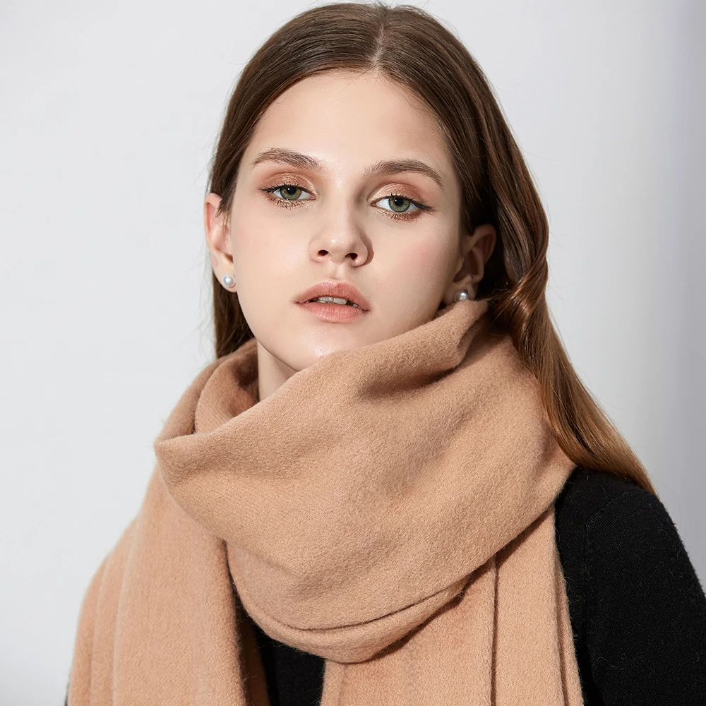 Multi Color Extra Large Size Soft Cashmere Scarf And Wool Shawl Wrap Elegant Design With The Tassels