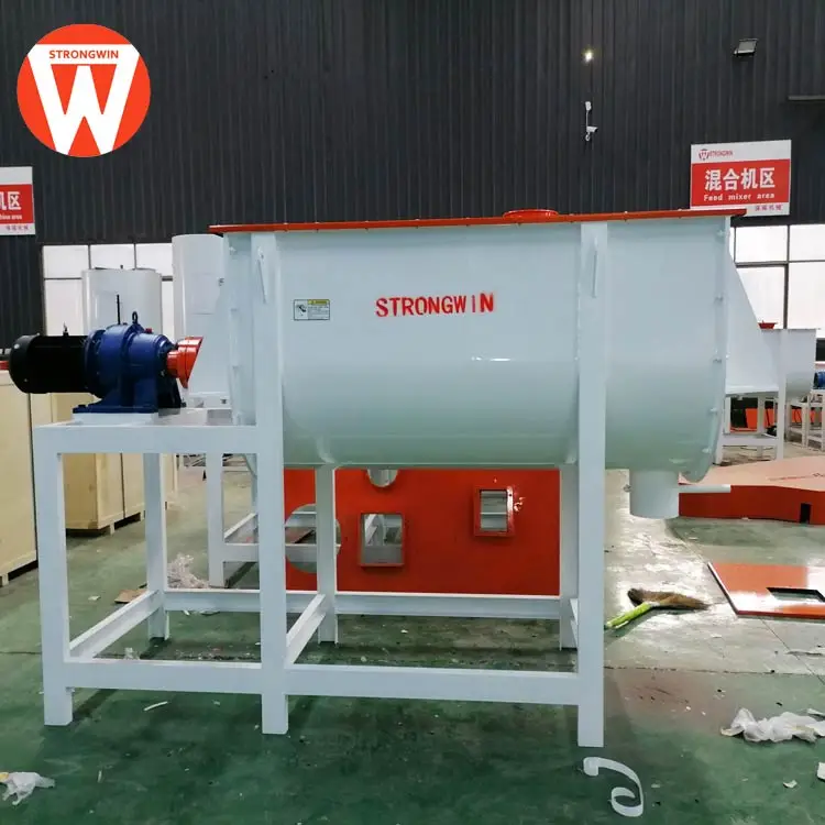 CE certification Easy operation 1000kg/p pig cattle poultry animal feed mixer with factory price