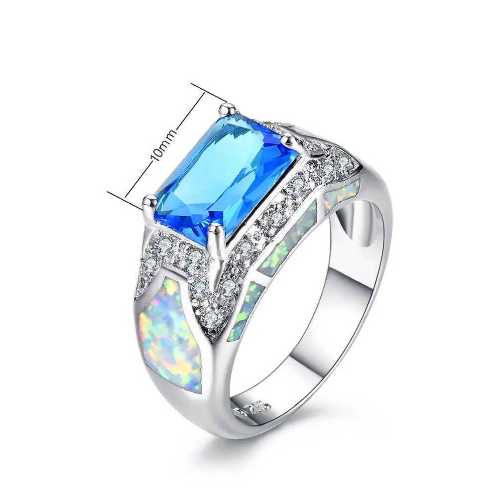 
Customized Men diamond rings yiwu jewelry factory wholesale women blue sapphire ring 
