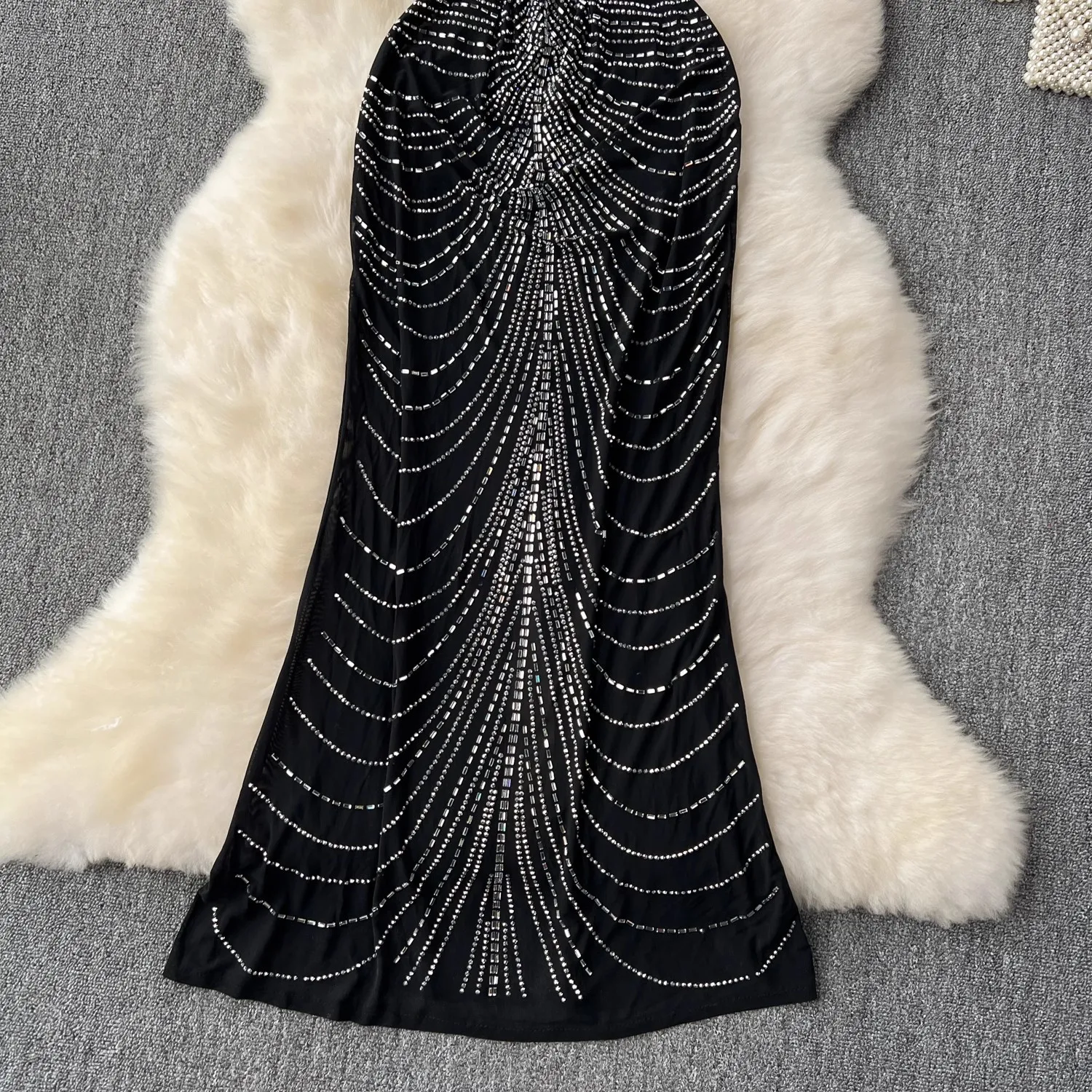 Shinny Sling Sleeveless Ladies Summer Women  Womens Dresses Clothes Backless Dresses