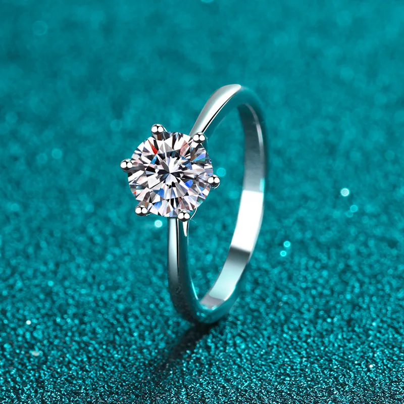 MYF Factory custom anillo de plata esterlina 925 moissanite zirconia wholesale sterling silver 925 missonate zirconia ring