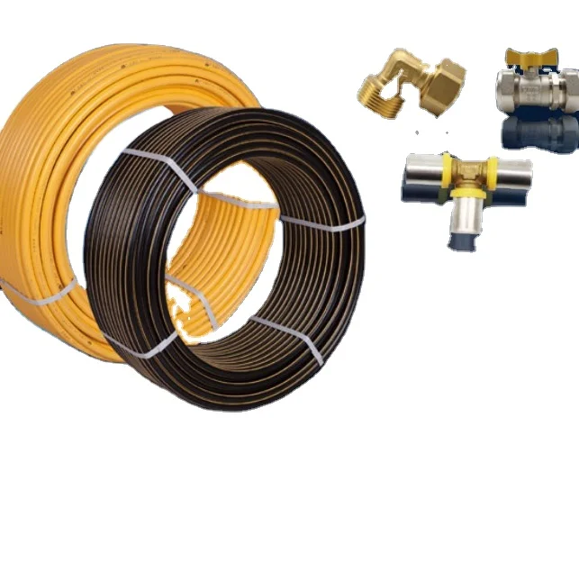 Hot Scale Gas Pipe Yellow Polyethylene  Multilayer Pipe  Pex-Al-Pex Gas Pipe