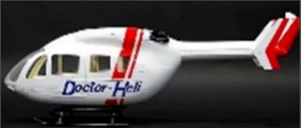 450 Size EC145 Helicopter Scale Fuselage Glassfiber Shell RC Copter Body Model Cover