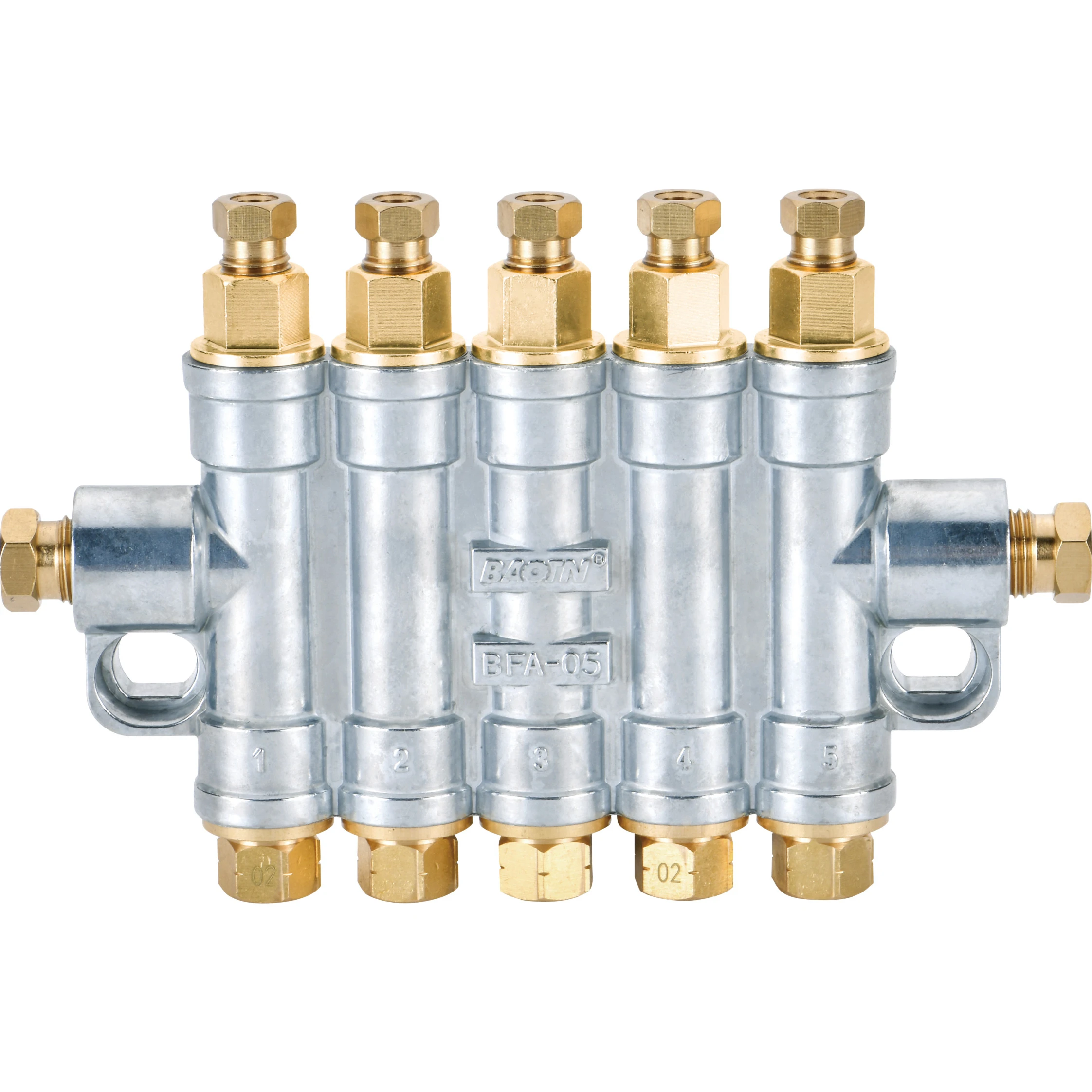 BAOTN BFA 5 outlet 5 way oil  distributor quantified decompression oil dispenser for volumetric lubrication system