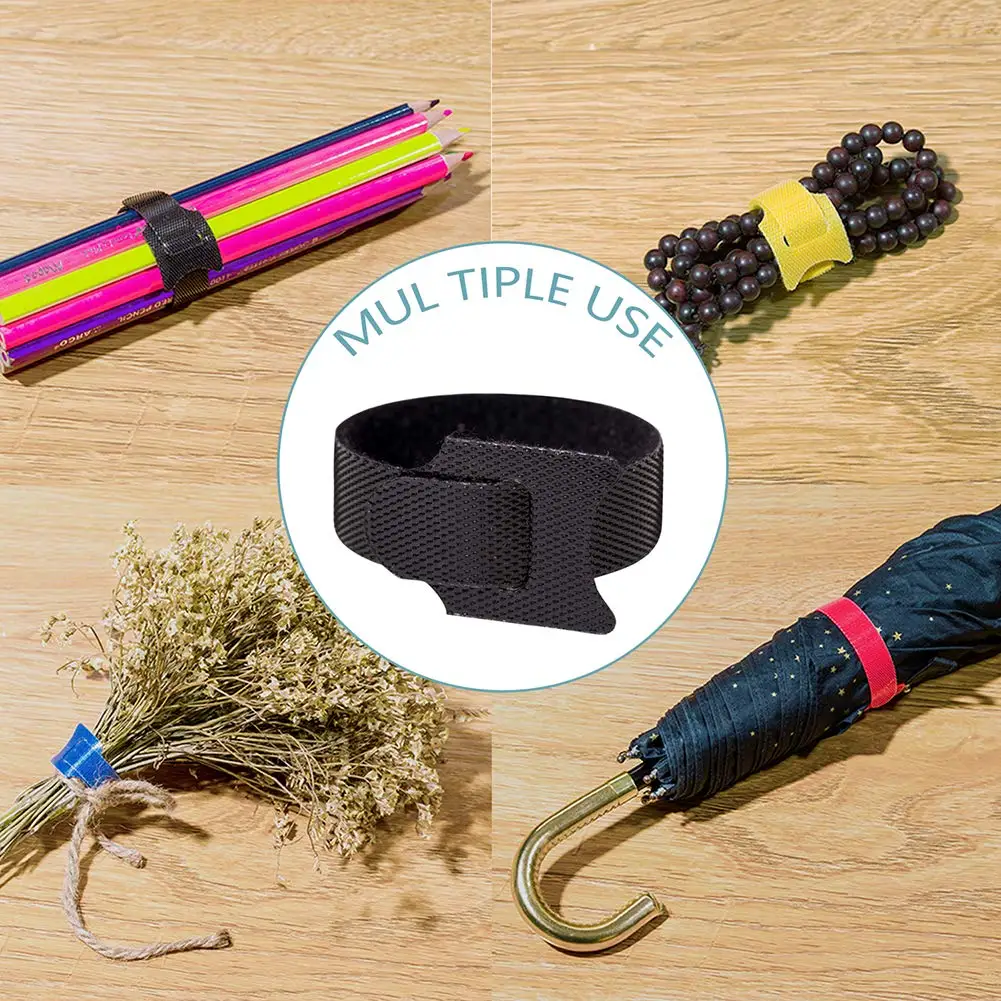 Adjustable Cord Fastening Reusable Fastening Hook Loop Cord Organizer Nylon Cable Ties For Home Office Data Centers Electronics