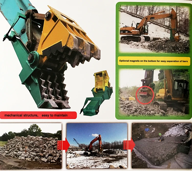 CAT308 construction crusher machine concrete breaker
