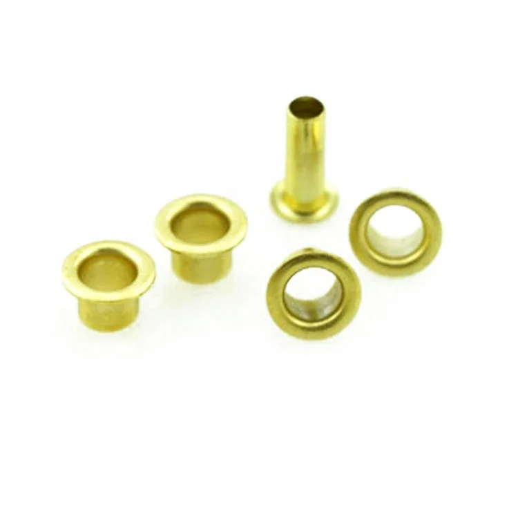 Безникелевые люверсы для обуви, брезента, одежды, латунные металлические люверсы