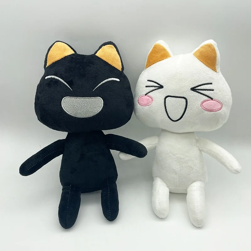 DH287 Cute plush toro inoue cat custom stuffed animal white cat plush pillow kids bedtime toys cute soft toro inoue plush cat