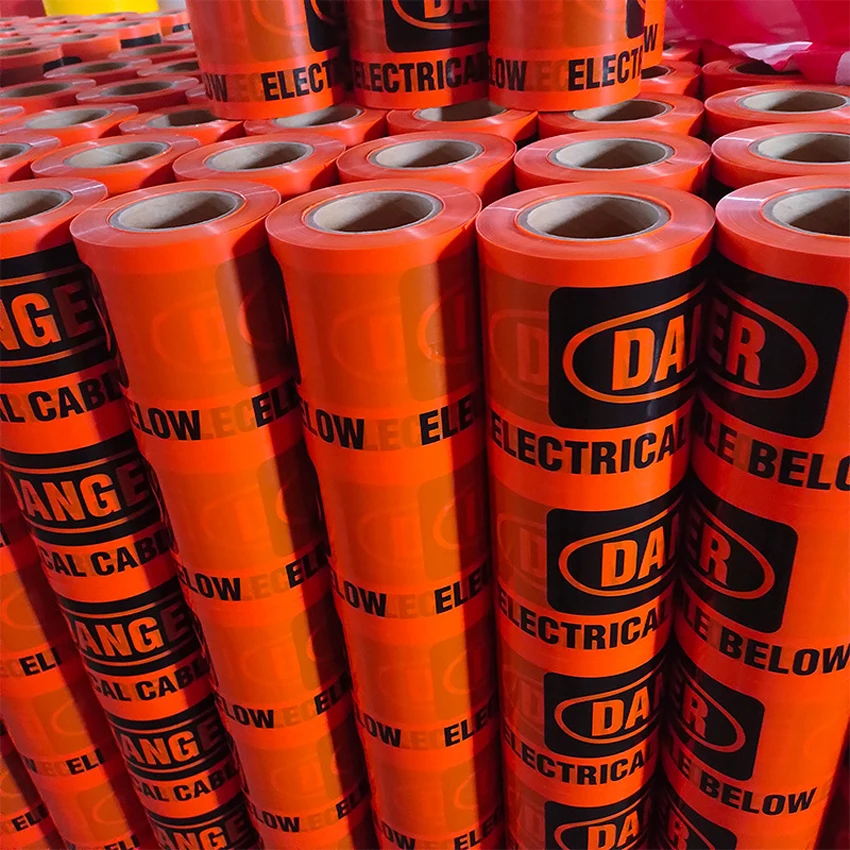 MANCAI Caution Electrical Cable Detectable Underground Electrical Warning Tape