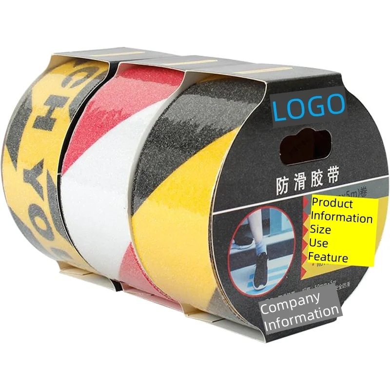 Customized Non Slip Safety Grip Tape Anti-Slip Indoor Outdoor Stickers Strong Adhesive Traction Tape Stairs Floor