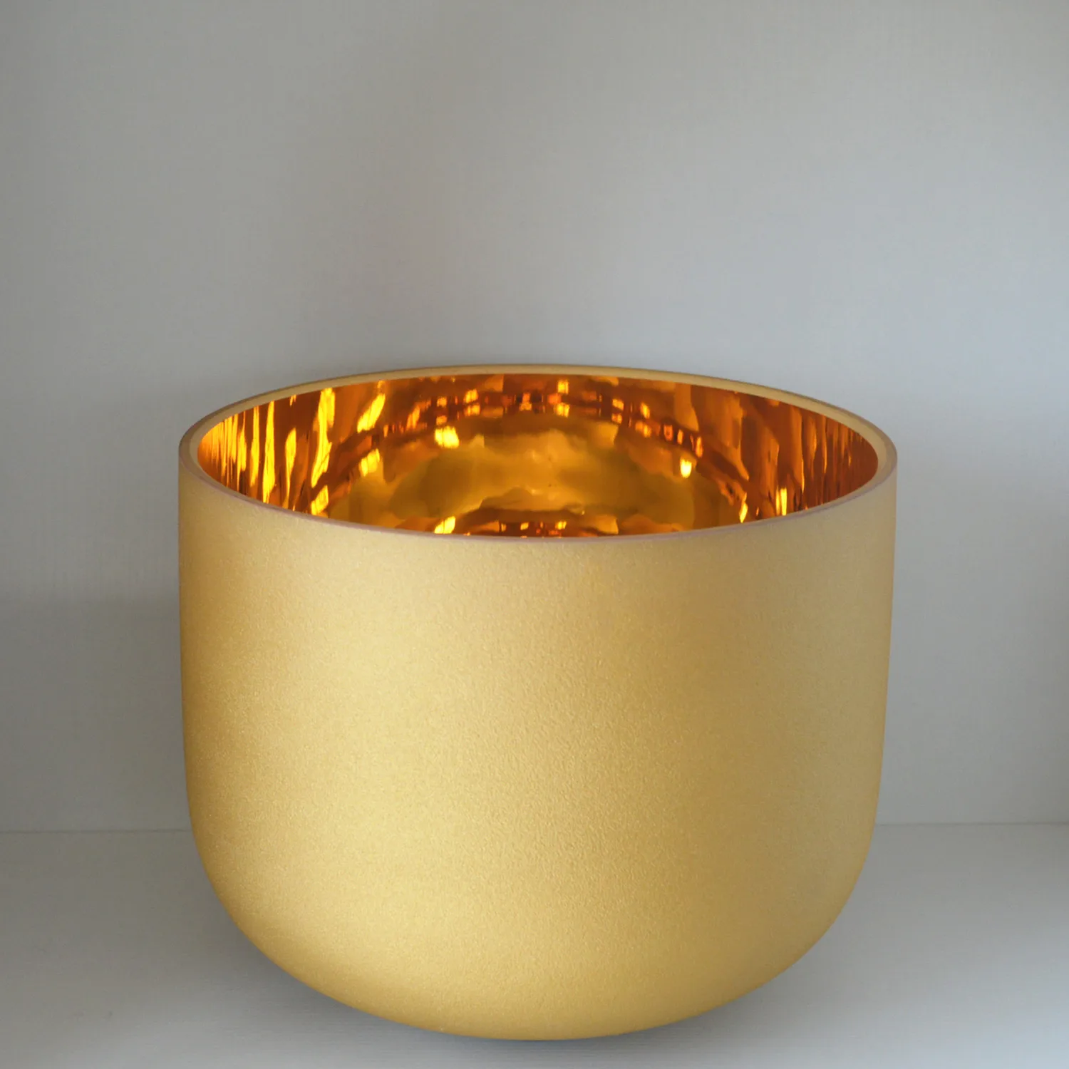 High Performance 24K Gold Plated Quartz Crystal Singing Bowl for Sound Healing and Therapy