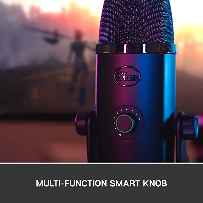 Профессиональный USB-микрофон Logitech Blue Yeti с несколькими узорами для записи и потоковой передачи