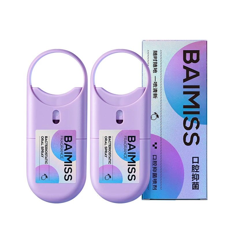 BAIMISS Oral Care Spray Mint Spray Removal Bad Breath Mojito Flavored Anti bacterial Mouth Spray