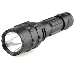 2200mAh USB Rechargeable Red Green Torches Light 1600 Lumens LED Tactical Flashlight with Pressure Switch