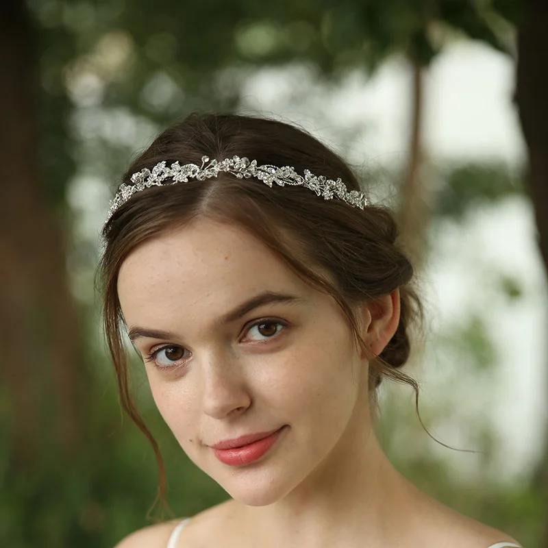 Fashion Jewelry Wedding Handmade Hair Band Jewelry Crystal Rhinestones Bridal Headpiece For Wedding
