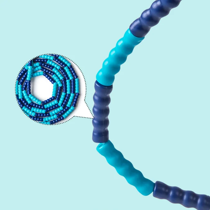 Soft Bead Jump Rope Beaded Segmented Adjustable Jumping Rope for Adults Gym Exercise Fitness