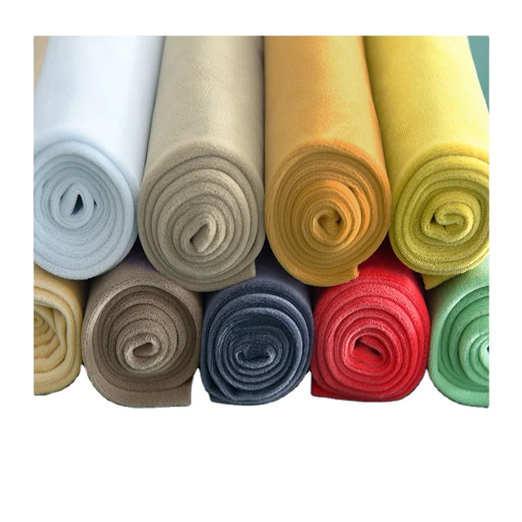 JBLSUM velvet pillow 100% polyester 360 gsm holland velvet curtain fabric