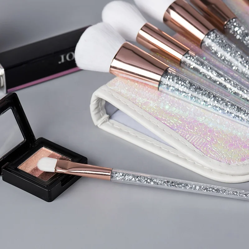 Коническая Хрустальная ручка прозрачная ручка Косметическая Кисть для макияжа