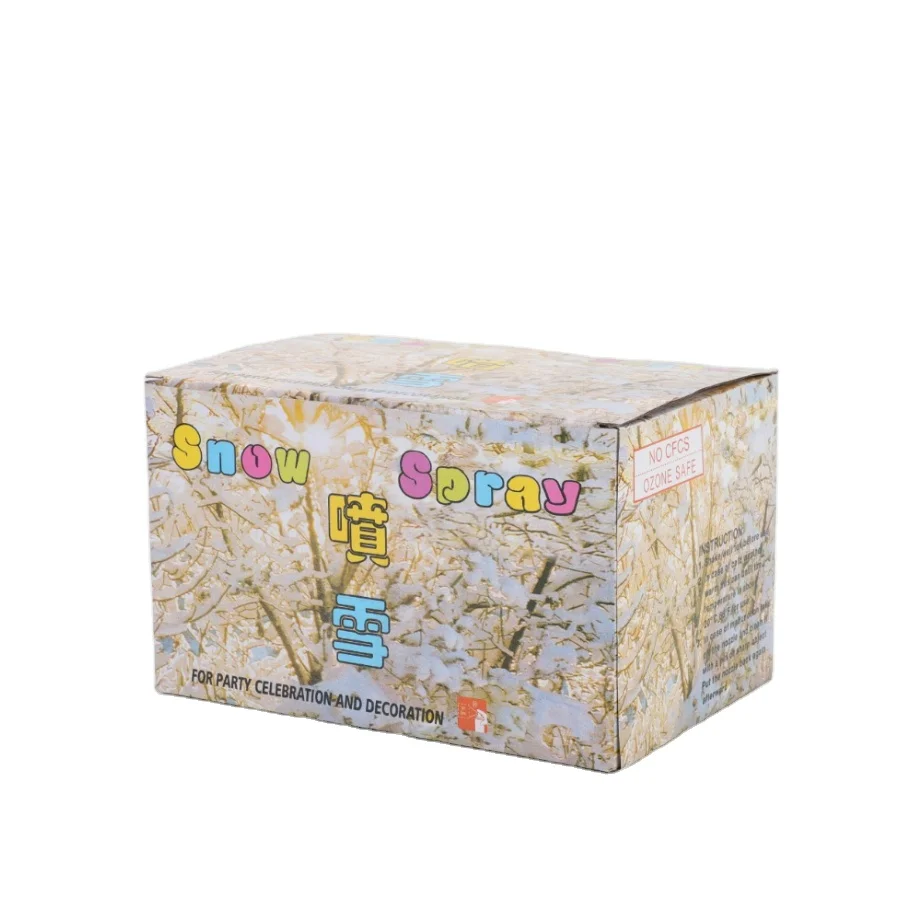 Artificial spray snow colored taiwan snow spray for party
