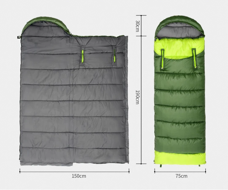 Водонепроницаемый пуховой спальный мешок в форме человека для детей и взрослых