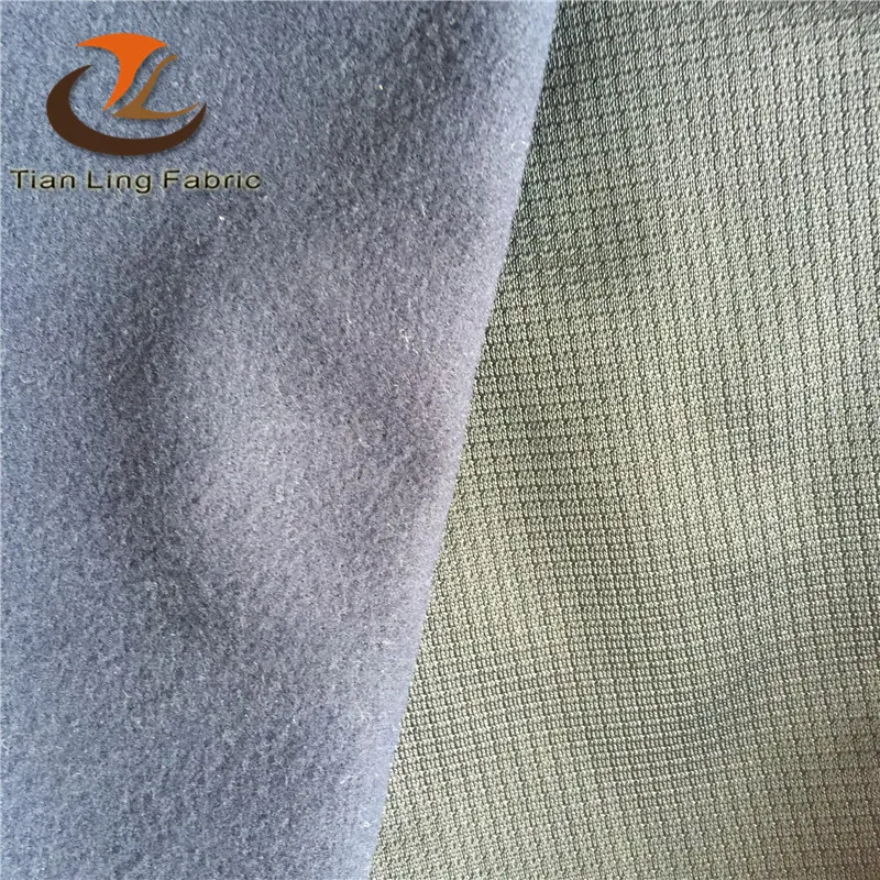 polyester fabricas de tela polar spandex super brushed para ropa