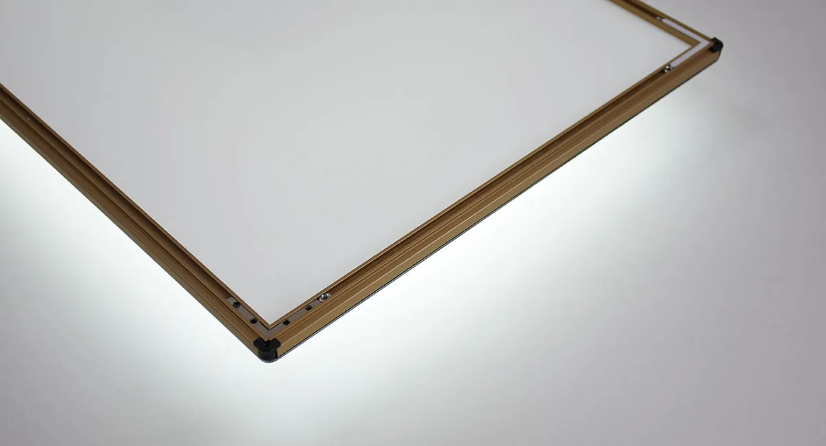 Настольный лайтбокс фоторамка Алюминиевый зажим постер со светодиодной подсветкой