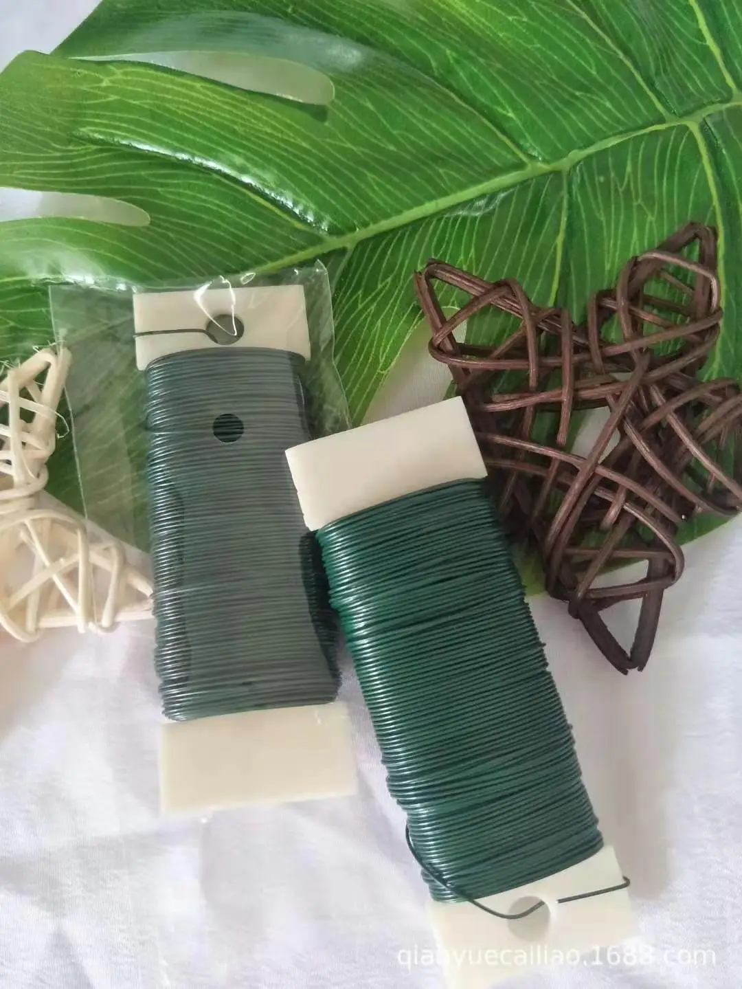 0.7mm/35m Green Flexible Paddle Crafts Christmas Wreaths Tree Garland and Floral Flower wire