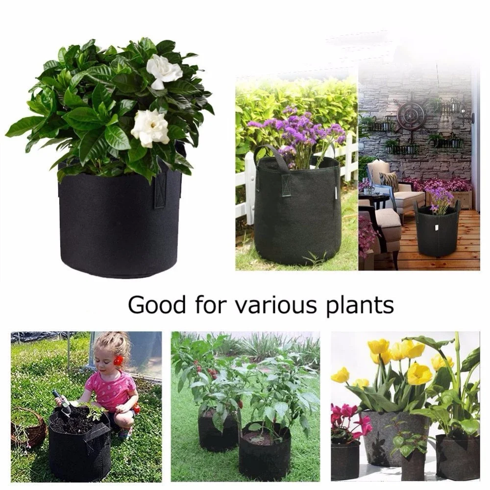2022 planter bag Potato planter bucket round opening felt nutrient bag plant planter bag