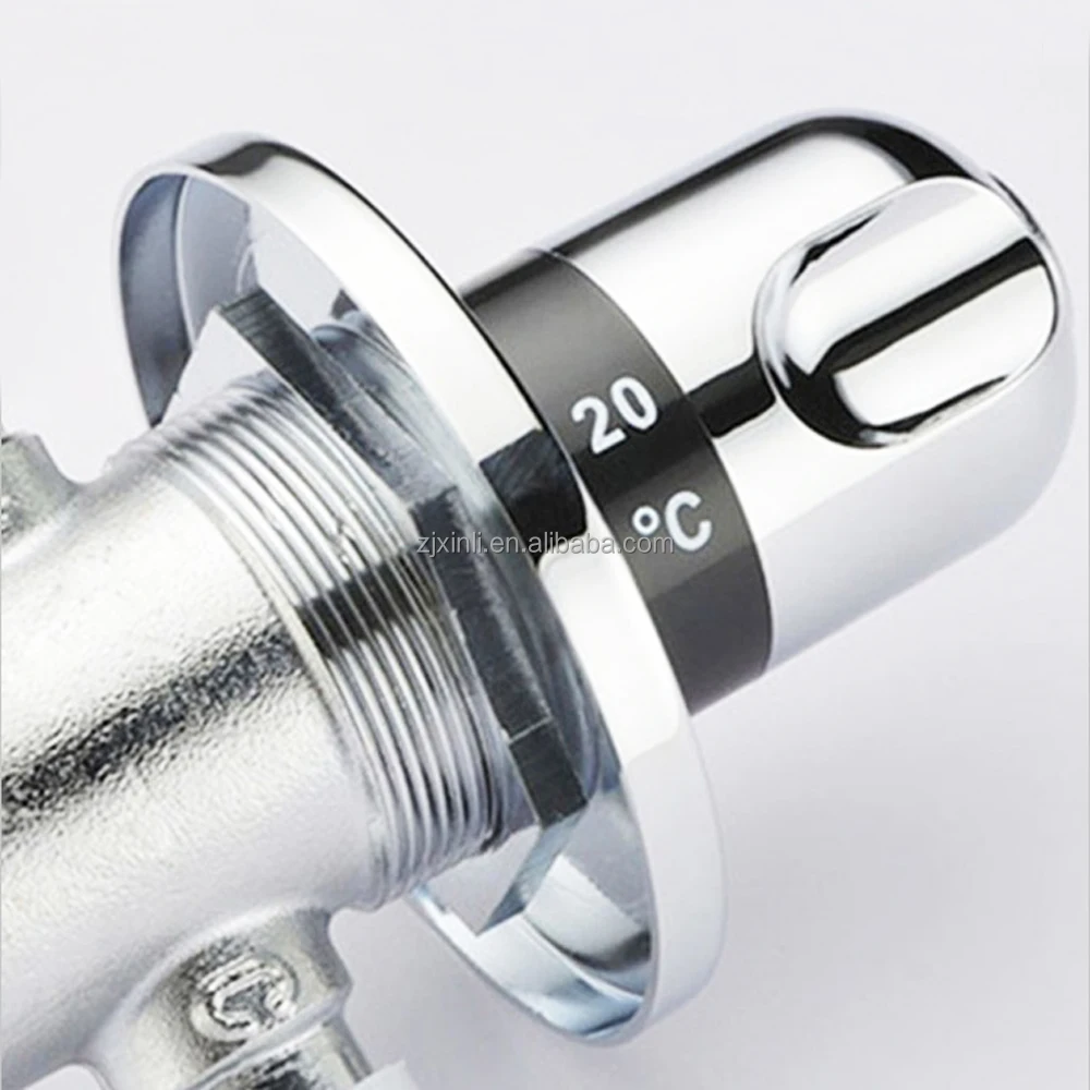 X9335 Brass Material Chrome Finishing of Water Pipe Thermostatic Mixing Valve