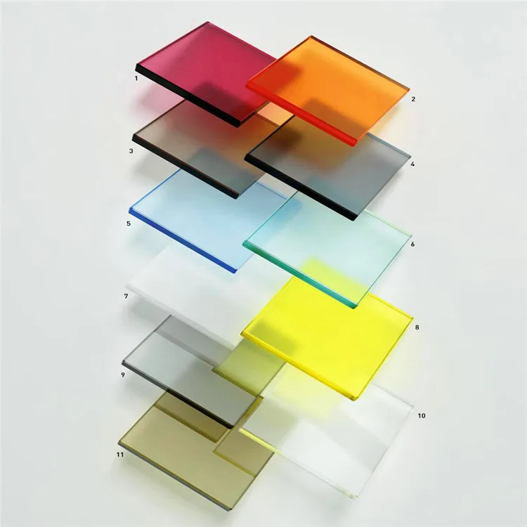 12.76mm Clear Colorful PVB Film Building Tempered Laminated Glass Pool Fence for Project