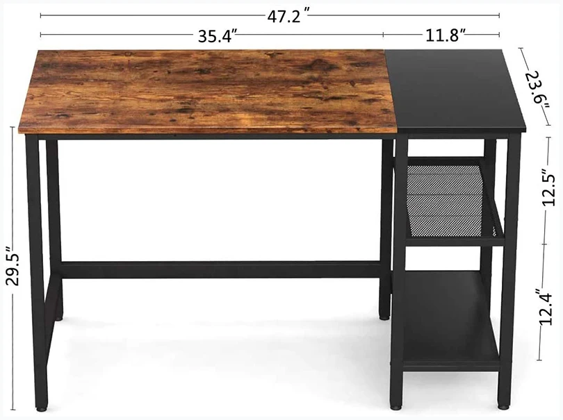 Simple Study Table Home Office Computer Desk Table Cheap Wooden Luxury Modern Desktop Long Office Wood School Furniture YUANDONG