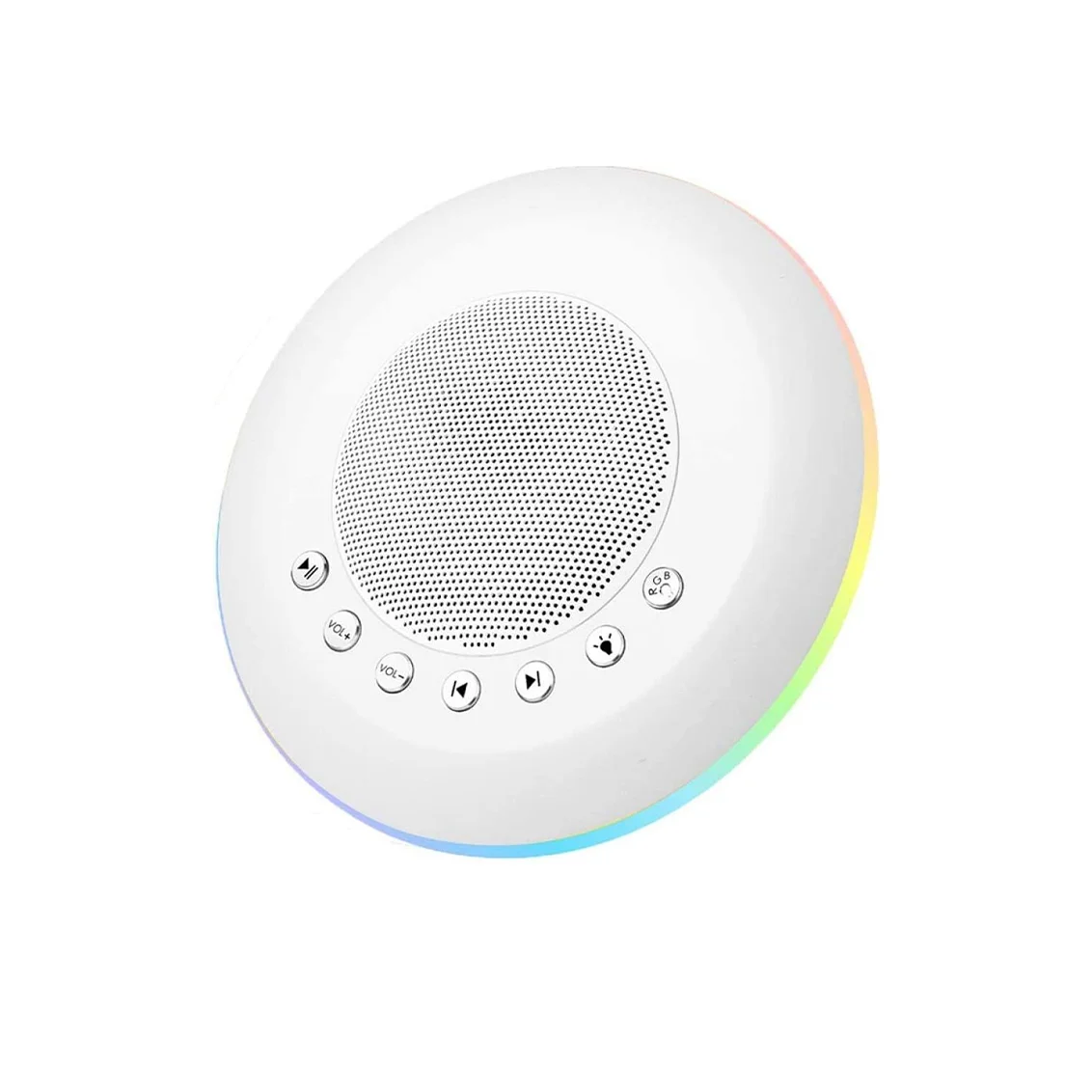 White Noise Sound Machine Portable Sleep Therapy for Home, Office, Baby & Travel 34 Relaxing & Soothing Nature Sounds 10 colors