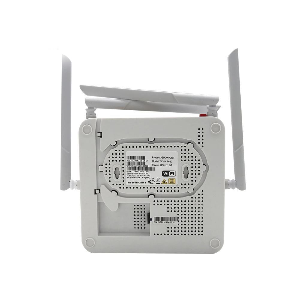ONU Gpon FTTB Wifi Router F680 V1.1 Router 4GE+USB+1POST+2.4G&5GWIFI FTTC