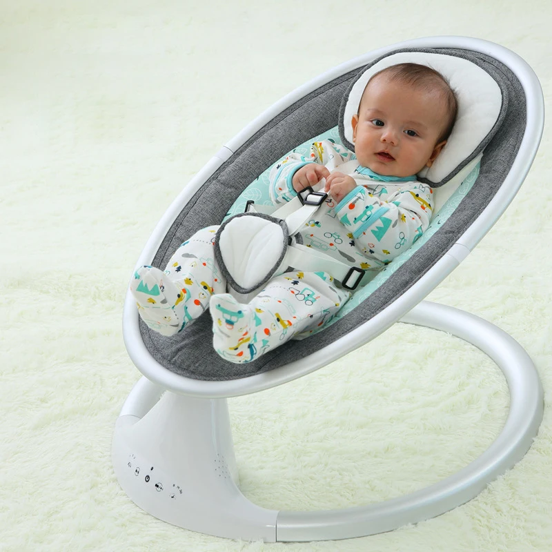 Алюминиевый материал обтекаемая конструкция основания вес-держитель 25 кг 0 ~ 36 месяцев интеллектуальная Сенсорная чувствительность детское кресло-качалка