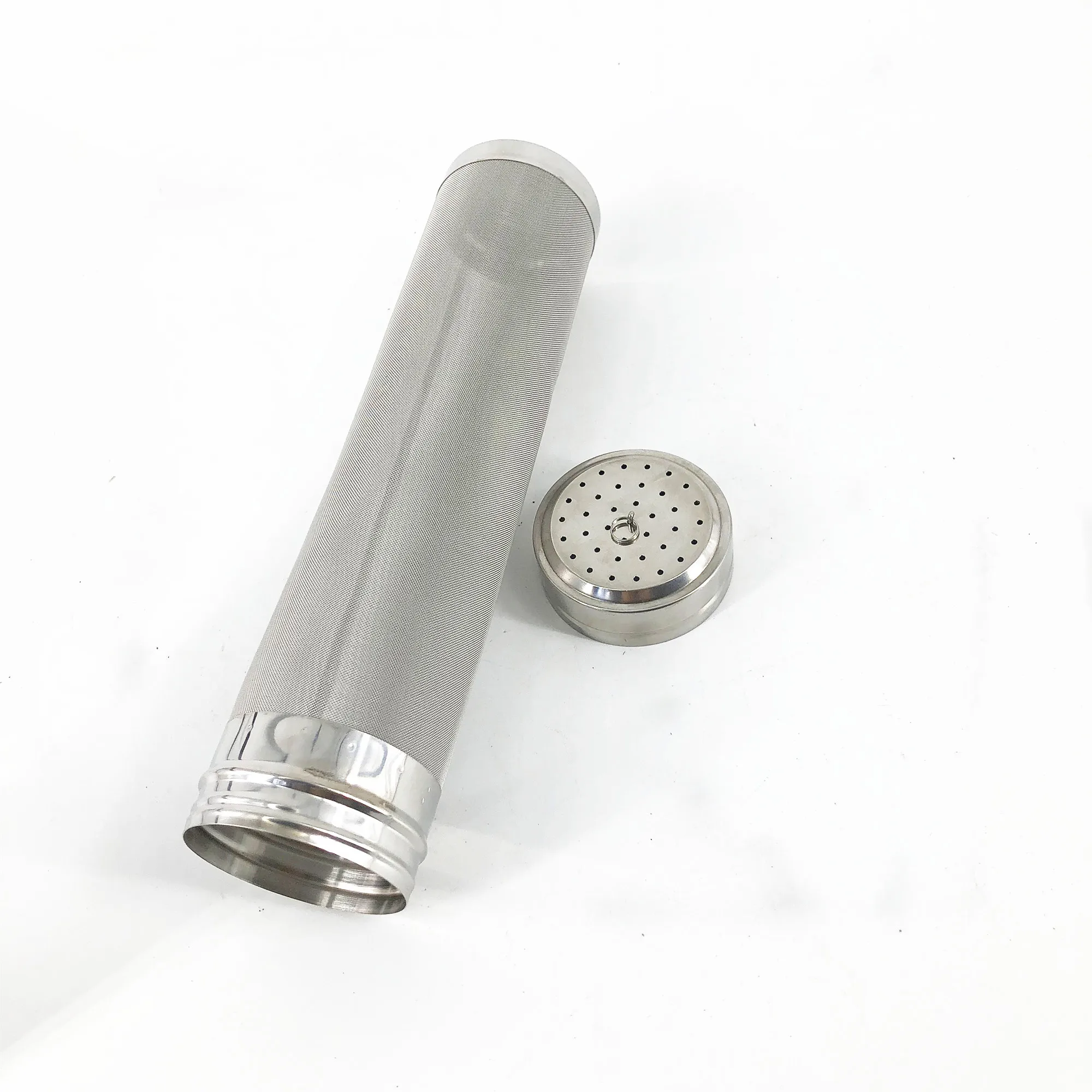 Beer Dry Hops Filter Brewing Hopper Strainer 300 Micron Mesh Barrel Brewing Grain Basket Strainer