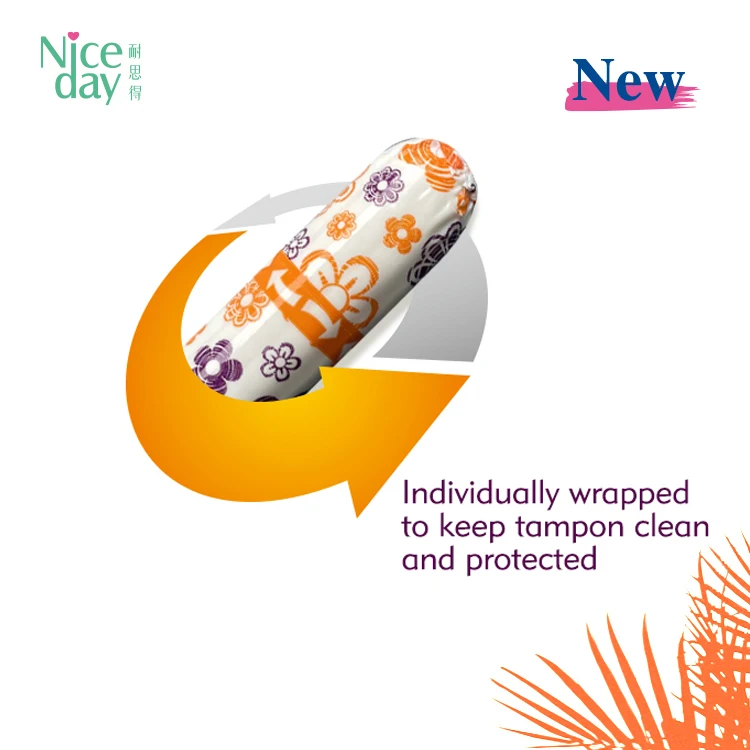 Niceday Tampons hight Absorbency Leakgaurd Protection tampon organic cotton eco-friendly feminine hygiene