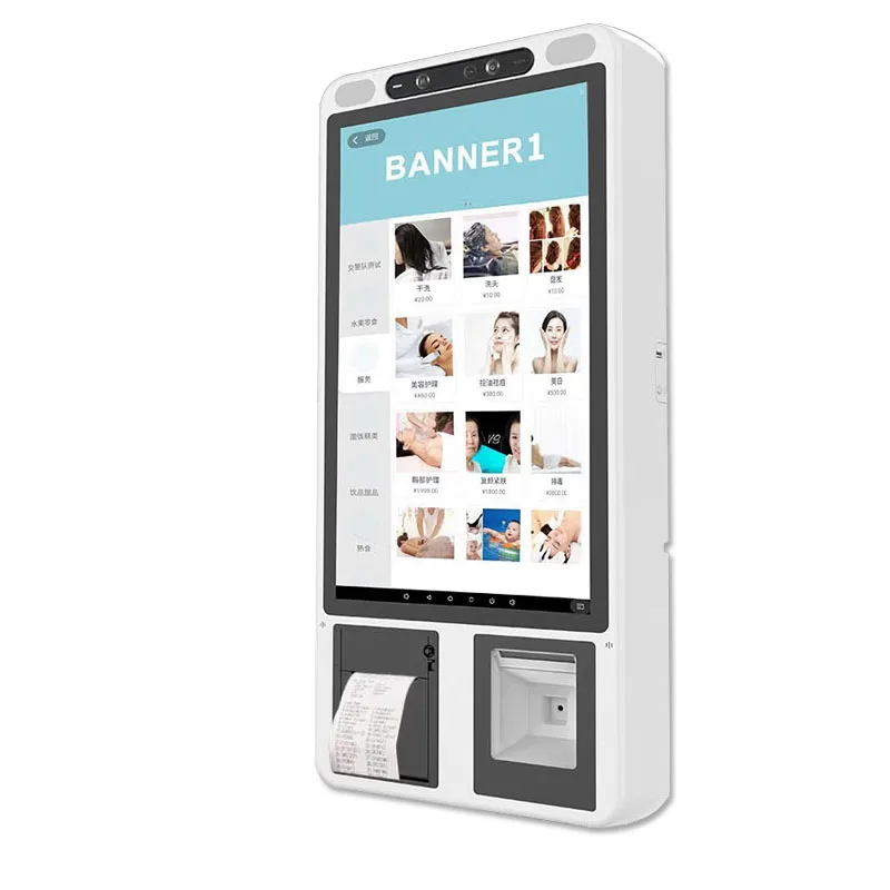 KFC restaurant self-service ordering 32 inch touch screen fast food self-service ordering kiosk