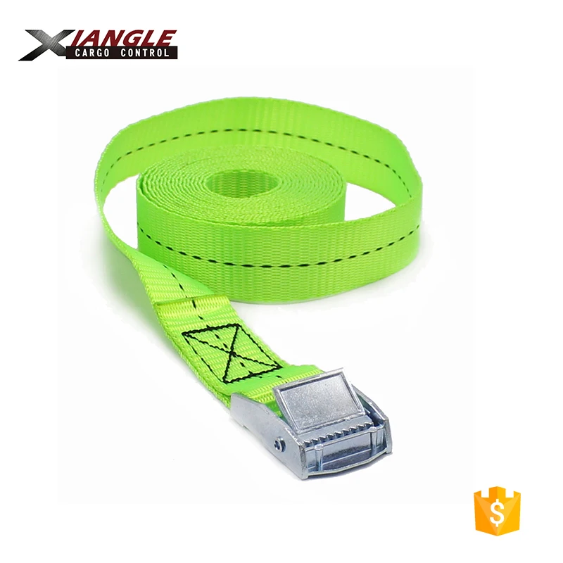 1 inch 1m cam buckle tie down belts cargo tie down straps with polyester webbing