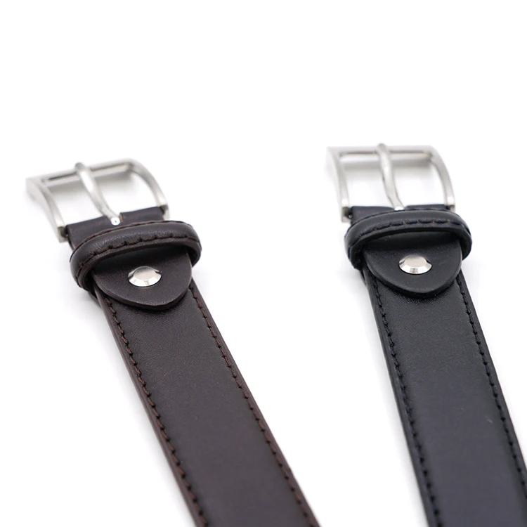 Изготовленный на заказ мужской поясной ремень контактный пряжки из эко-кожи с черным пояском натуральной яловой кожи папа ремни для мужчин
