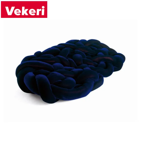 Contemporary personality design rough velvet weave backless sofa in living rooms