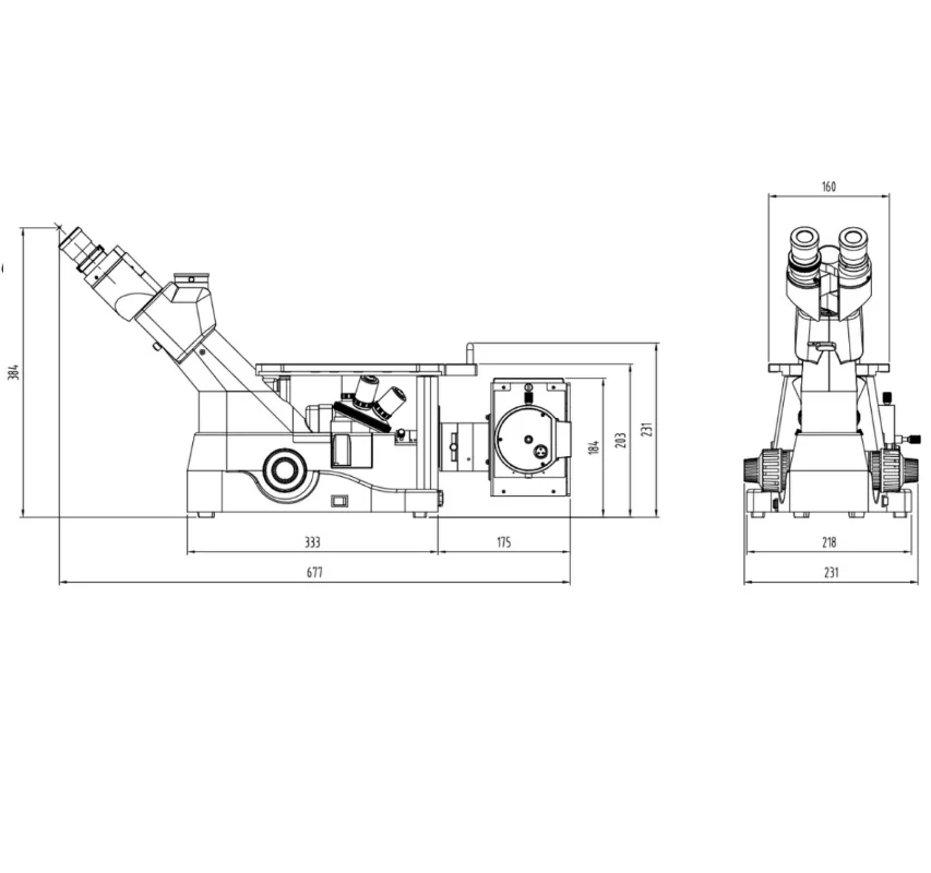 Metallurgical Microscope Trinocular inverted microscope for metallography with software and camera FXD-30MW
