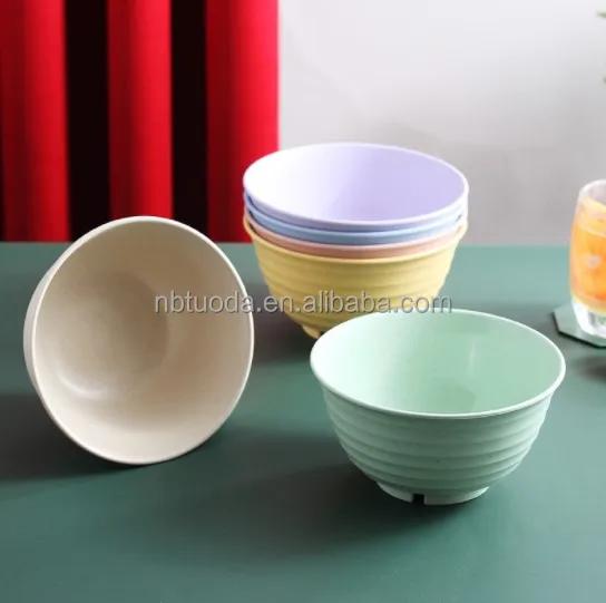 Economical Custom Design Colorful Lightweight wheat straw bowls unbreakable rice bowls