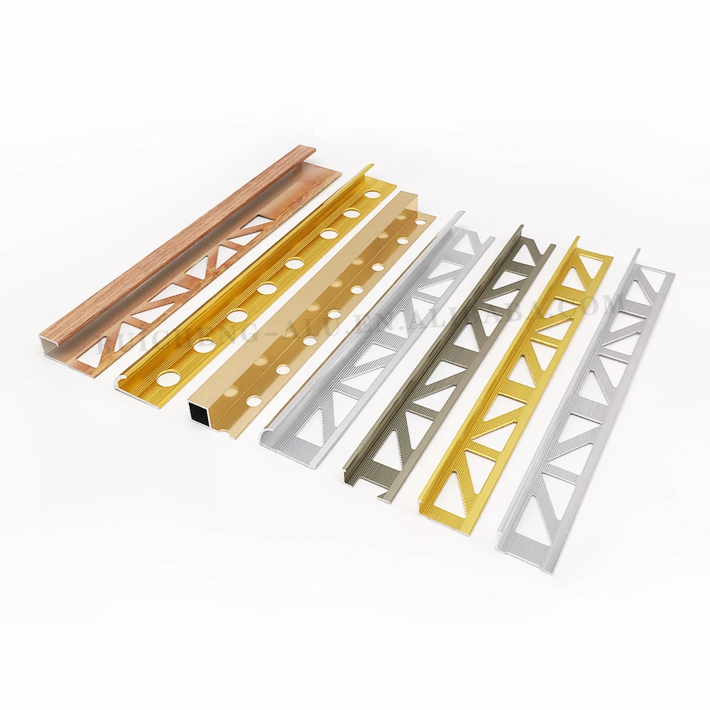 Mill Finished Wholesale Aluminum Wall Edge Trim Ceramic Tile Trim For Kitchen Corner Edge