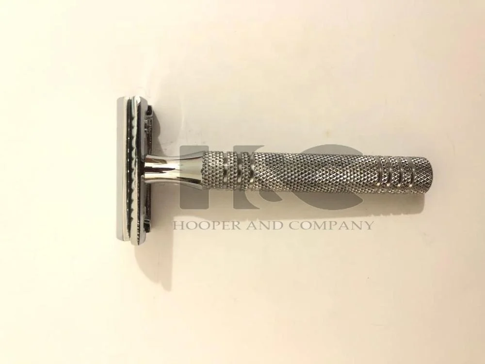 Long Handled Chrome Plated Double Edge Safety Razor for Classic Shaving Sustainable Stainless steel custom design