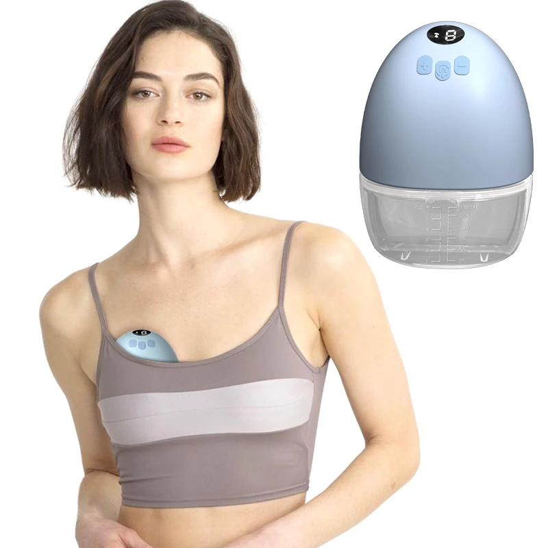 Anlykiss sells well 170ML Intelligent Hands Free Suction Milk Extractor Portable Wearable Wireless  Electric Breast Pump
